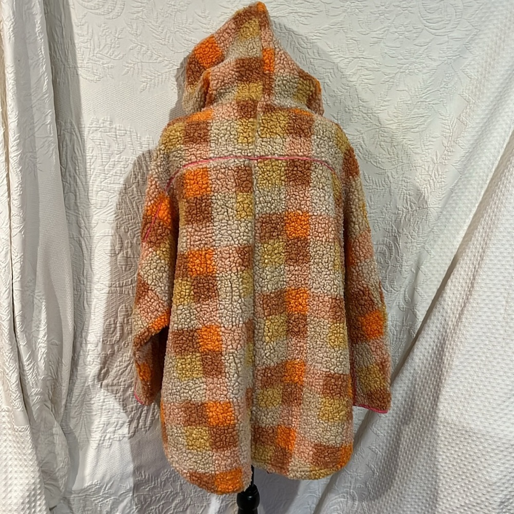 Davi & Dani Sherpa Hooded Jacket, Size Small - image 8